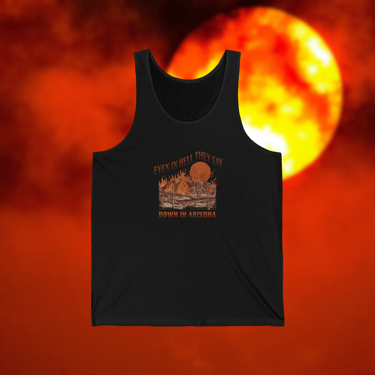 Arizona Graphic Tank Top, Color Black
