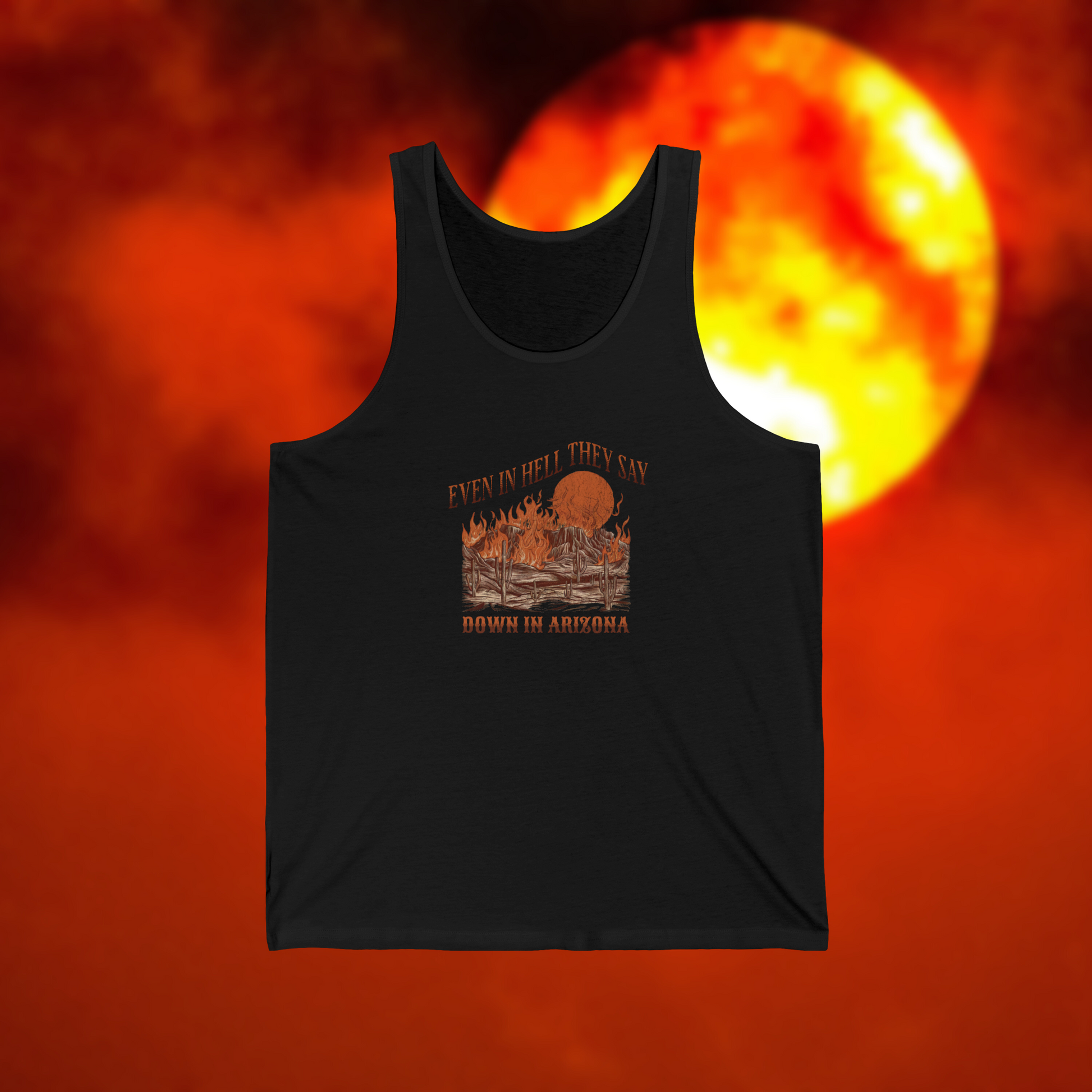 Arizona Graphic Tank Top, Color Black