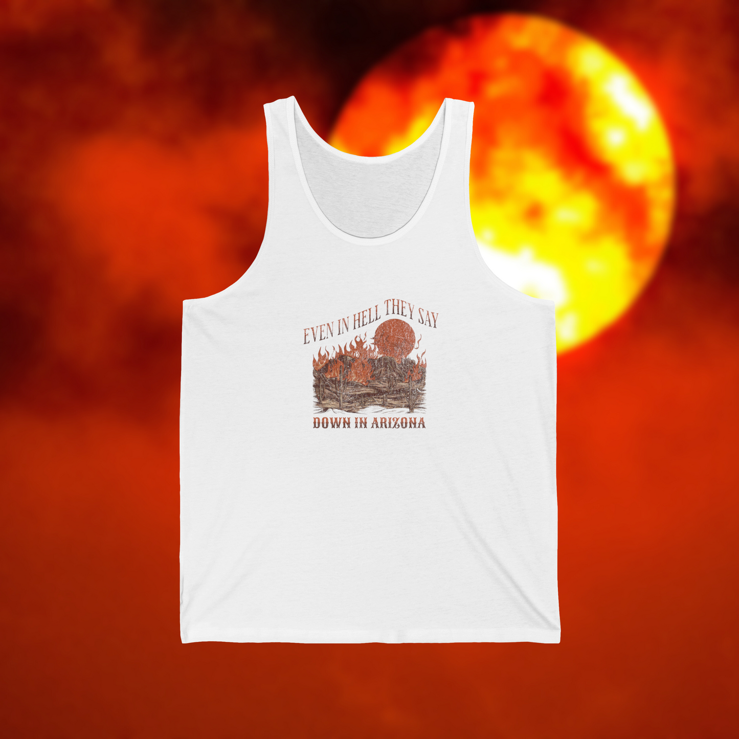 Arizona Graphic Tank Top, Color White
